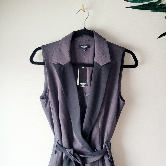 Premise Dress wrap me elegant office work belted - Picture 2 of 15